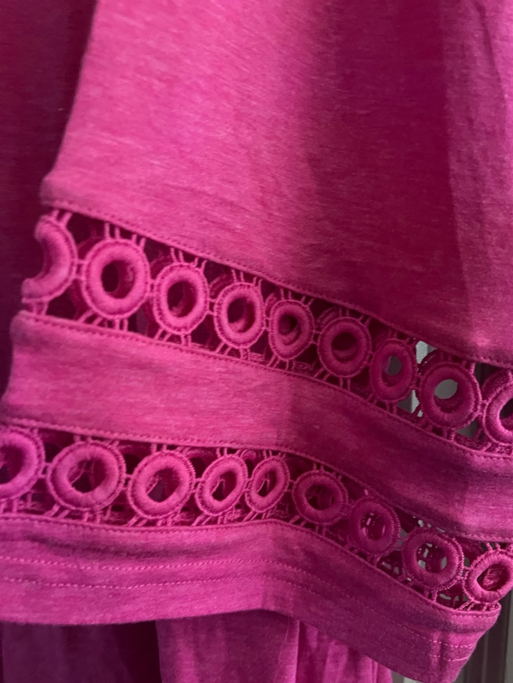 Pink 3/4 Sleeve Womens Plus Size Top 5XL NWT - Picture 9 of 9